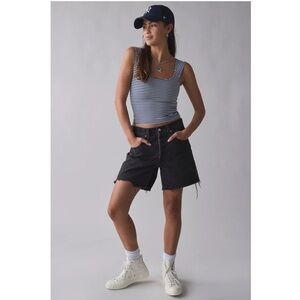 Levi’s 501 Mid-Thigh Cutoff Denim Short black 32 NWT